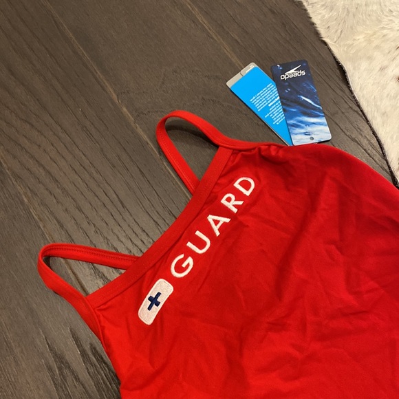 Speedo Lifeguard Flyback One Piece Swimsuit 34 Medium - Picture 3 of 7